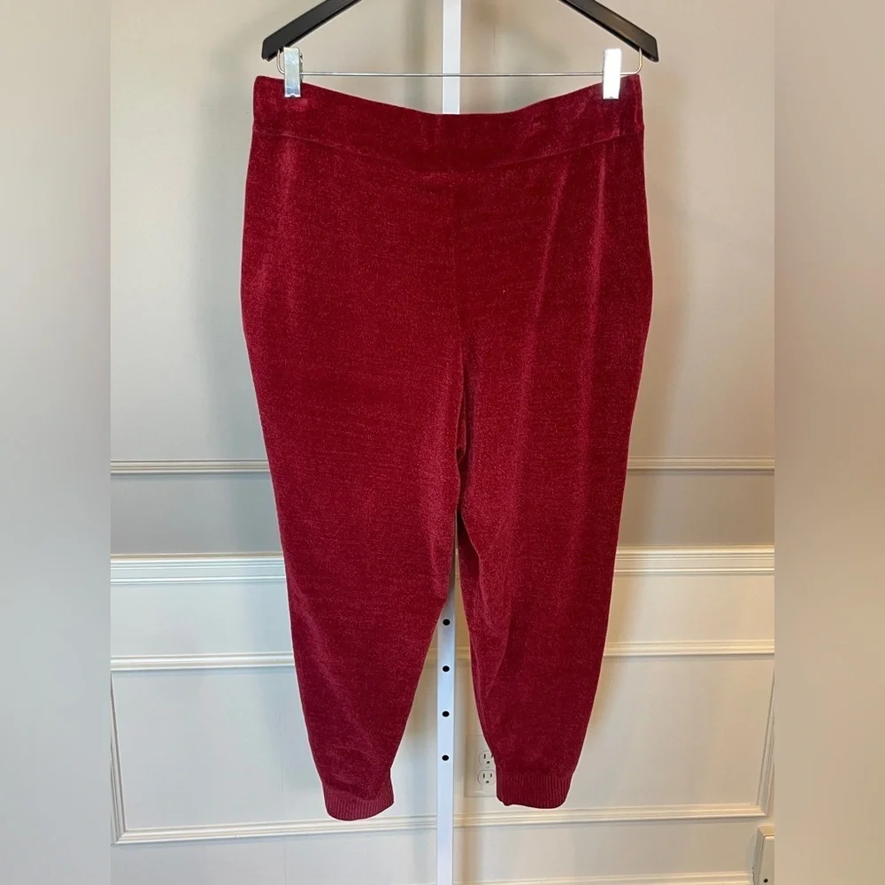Tommy Bahama NWT Women's Large Sea Light Sweater Jogger Pants Chenille $128